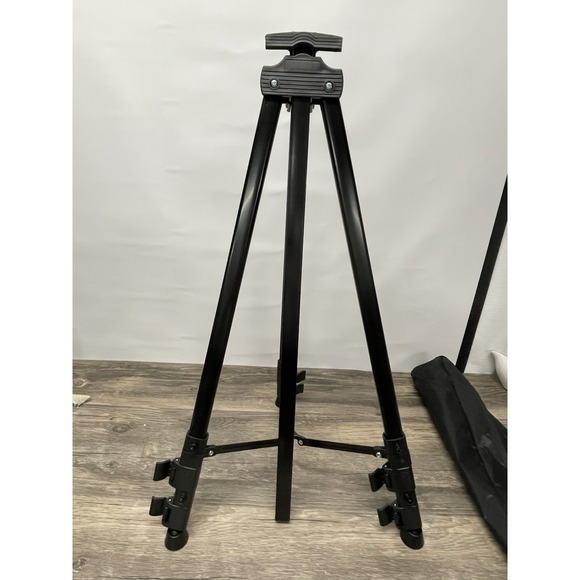 RRFTOK Portable Artist Easel Tripod Stand w/Bag–Adjustable Height, Black Metal - Picture 15 of 16